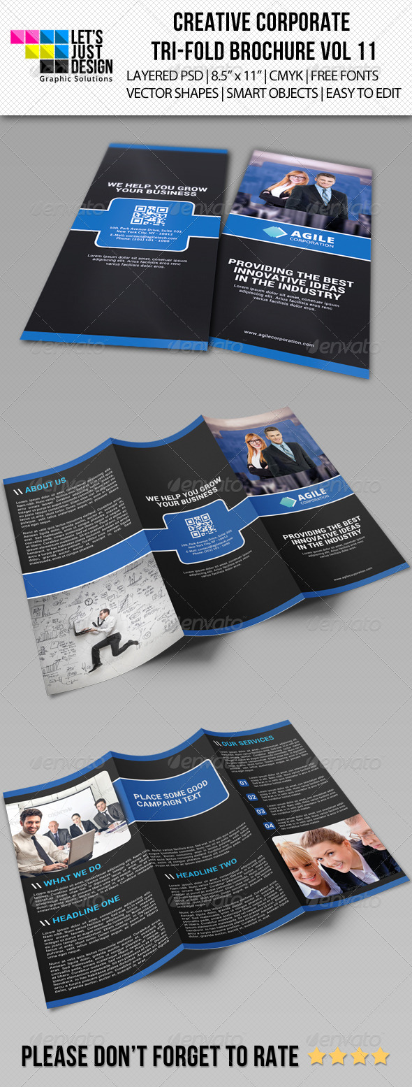 GraphicRiver Creative Corporate Tri-Fold Brochure Vol 11 7287276 GraphicRiver Creative Corporate Tri-Fold Brochure Vol 11 7287276
