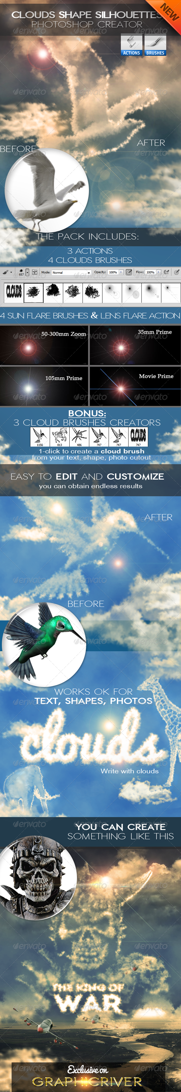GraphicRiver Cloud Shapes and Brushes Photoshop Creator 7288527 GraphicRiver Cloud Shapes and Brushes Photoshop Creator 7288527