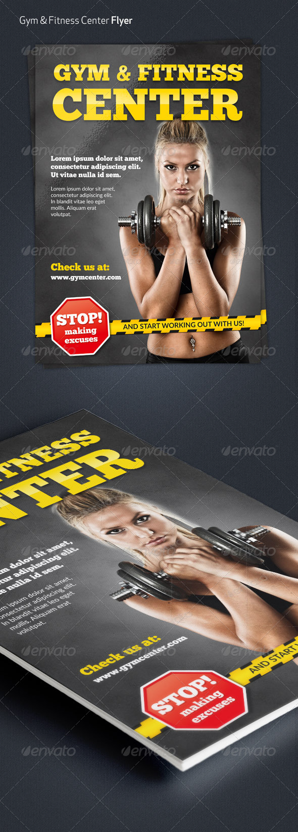 GraphicRiver Gym & Fitness Center A4 Flyer 7289181 GraphicRiver Gym & Fitness Center A4 Flyer 7289181