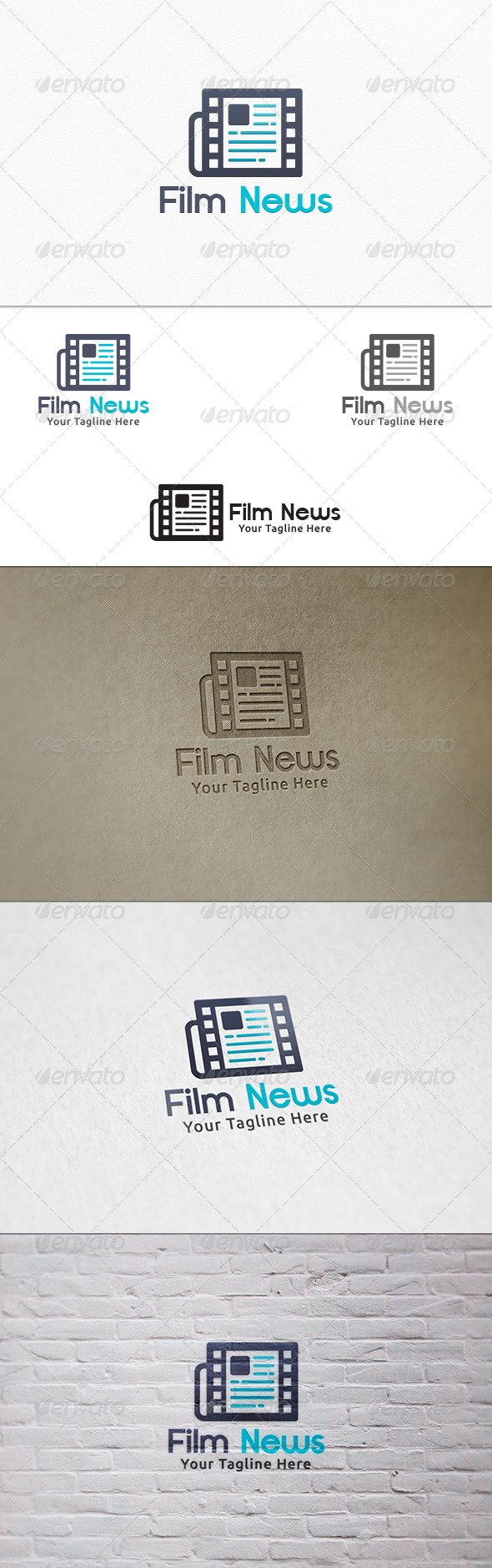 GraphicRiver Film News V2 Logo Template 7290481 GraphicRiver Film News V2 Logo Template 7290481