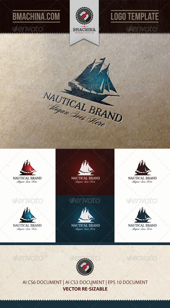 GraphicRiver Nautical Brand Logo 7290666 GraphicRiver Nautical Brand Logo 7290666