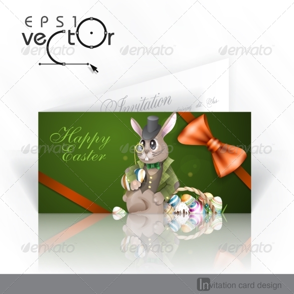 GraphicRiver The Easter Bunny With A Basket 7291031 GraphicRiver The Easter Bunny With A Basket 7291031