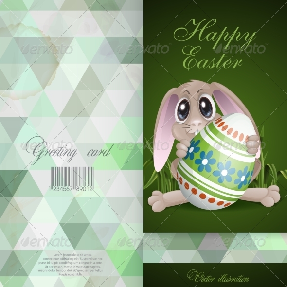 GraphicRiver Easter Bunny with Colorful Egg 7291035 GraphicRiver Easter Bunny with Colorful Egg 7291035