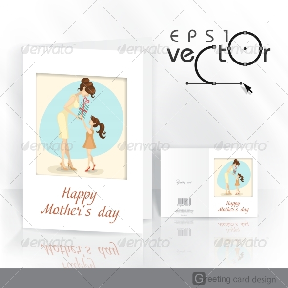 GraphicRiver Little Daughter Gives Mom a Gift for Mother s Day 7291042 GraphicRiver Little Daughter Gives Mom a Gift for Mother s Day 7291042