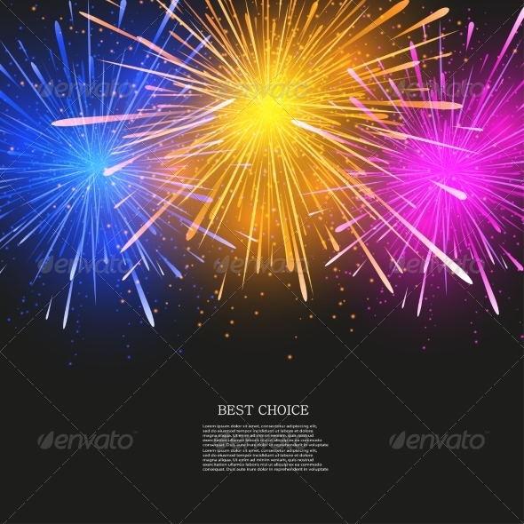 GraphicRiver Vector Creative Fireworks Modern Background 7291357 GraphicRiver Vector Creative Fireworks Modern Background 7291357