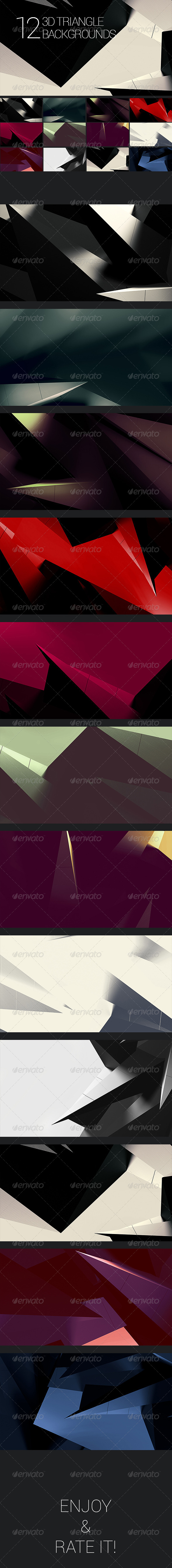 GraphicRiver 3D Polygon Backgrounds Abstract Set 2 7292518 GraphicRiver 3D Polygon Backgrounds Abstract Set 2 7292518