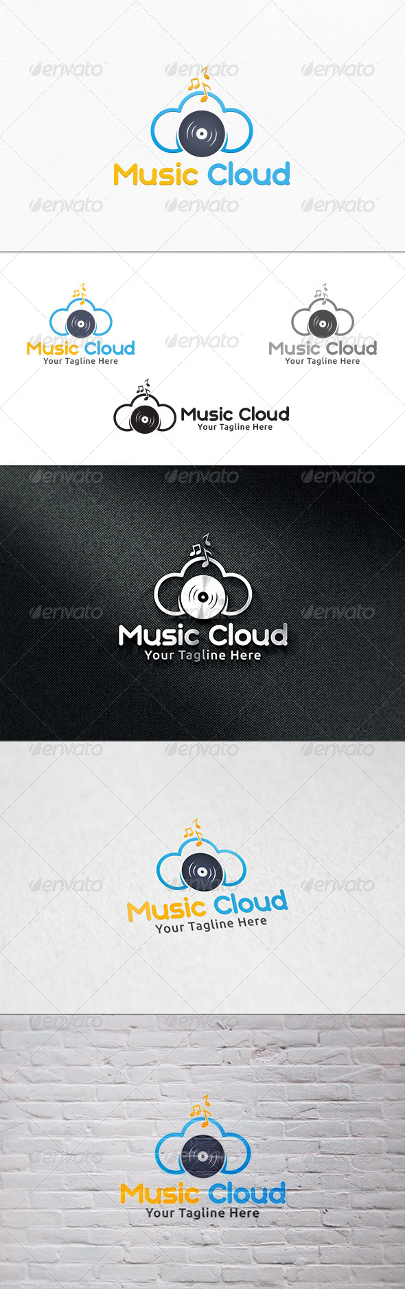 GraphicRiver Music Cloud Logo Template 7292700 GraphicRiver Music Cloud Logo Template 7292700
