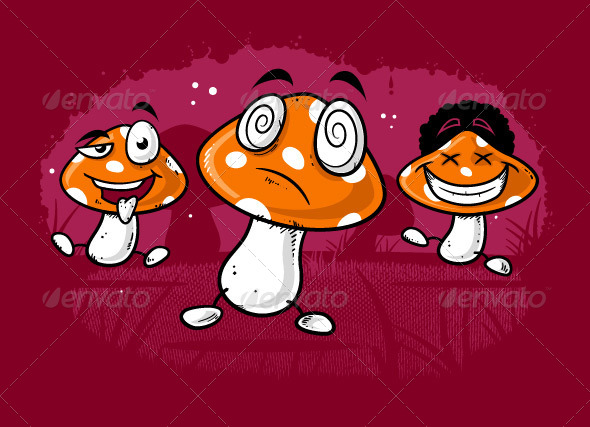 GraphicRiver Mushrooms 7292868 GraphicRiver Mushrooms 7292868