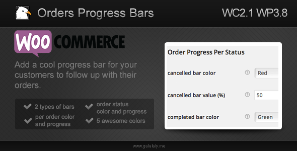 CodeCanyon WooCommerce Orders Progress Bars 7292949 CodeCanyon WooCommerce Orders Progress Bars 7292949