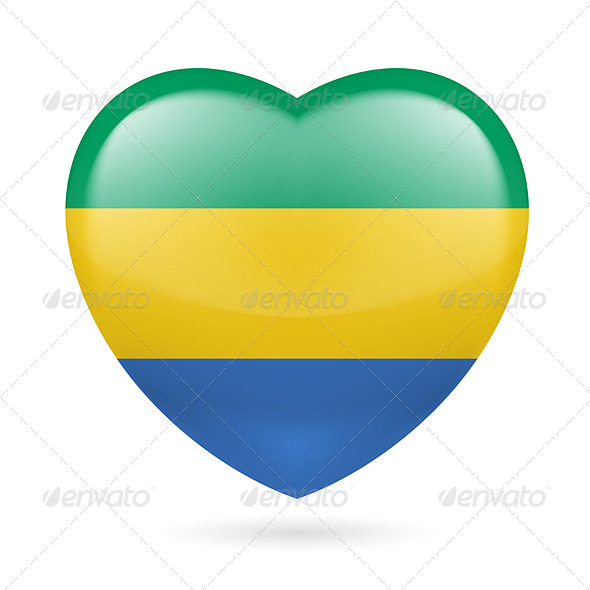 GraphicRiver Heart Icon of Gabon 7293169 GraphicRiver Heart Icon of Gabon 7293169
