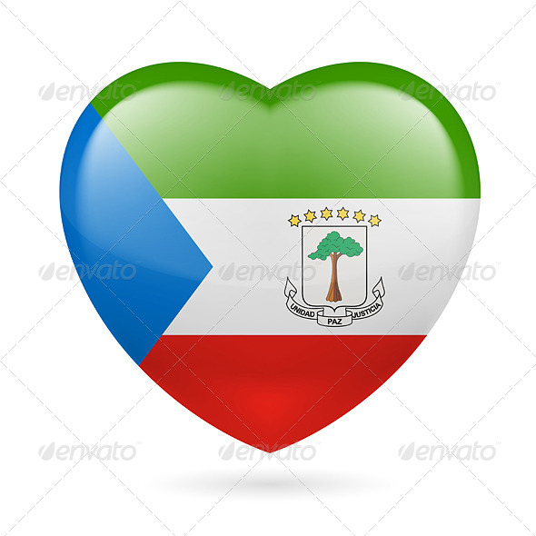 GraphicRiver Heart Icon of Equatorial Guinea 7293464 GraphicRiver Heart Icon of Equatorial Guinea 7293464