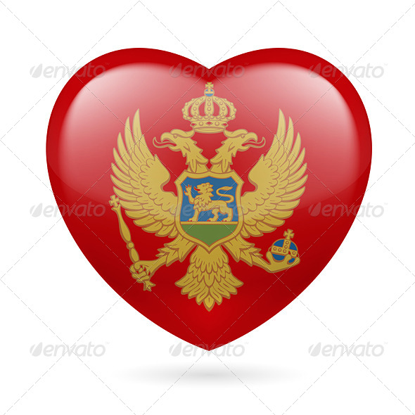 GraphicRiver Heart Icon of Montenegro 7293620 GraphicRiver Heart Icon of Montenegro 7293620