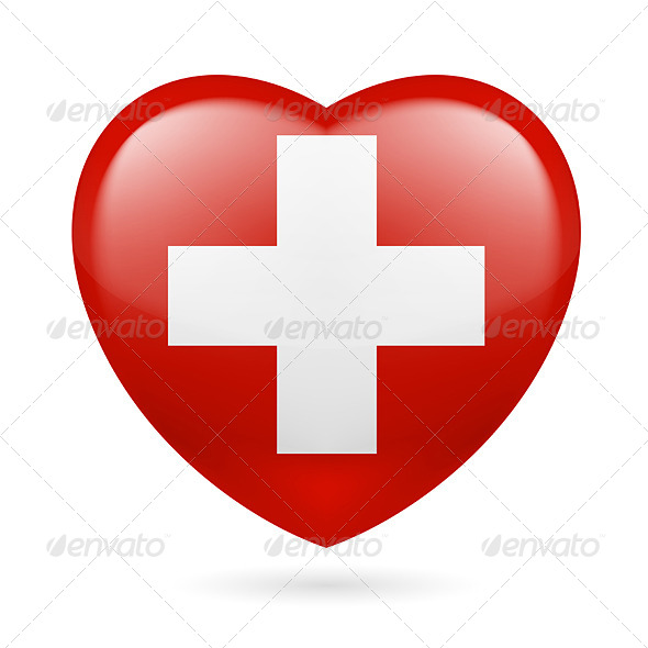 GraphicRiver Heart Icon of Switzerland 7293622 GraphicRiver Heart Icon of Switzerland 7293622