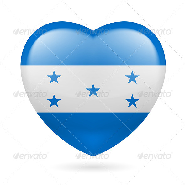 GraphicRiver Heart Icon of Honduras 7293623 GraphicRiver Heart Icon of Honduras 7293623