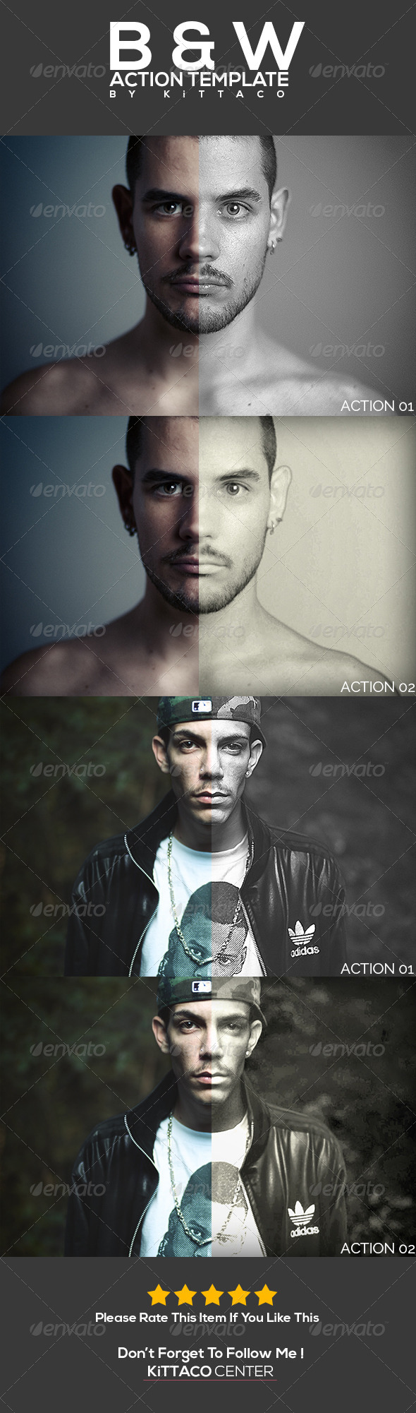 GraphicRiver B & W Action Template 7293709 GraphicRiver B & W Action Template 7293709