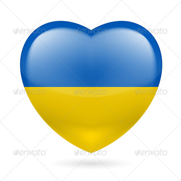 GraphicRiver Heart Icon of Ukraine 7293841 GraphicRiver Heart Icon of Ukraine 7293841