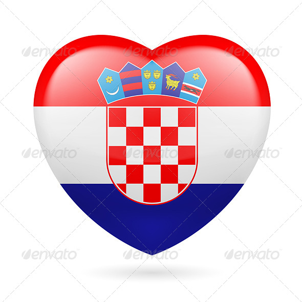 GraphicRiver Heart icon of Croatia 7293844 GraphicRiver Heart icon of Croatia 7293844