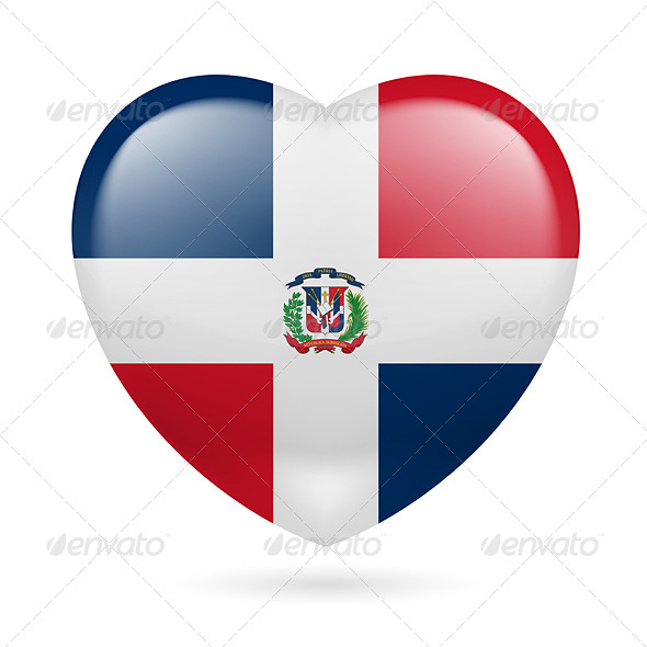 GraphicRiver Heart Icon of Dominican Republic 7293875 GraphicRiver Heart Icon of Dominican Republic 7293875