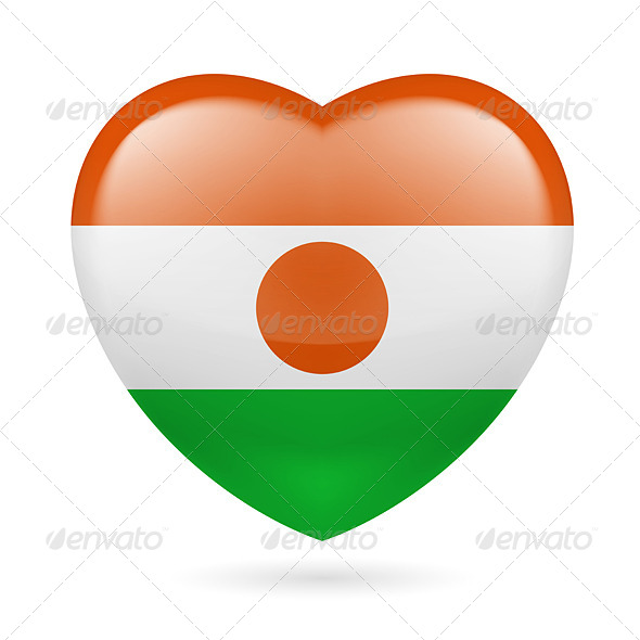 GraphicRiver Heart Icon of Niger 7294005 GraphicRiver Heart Icon of Niger 7294005