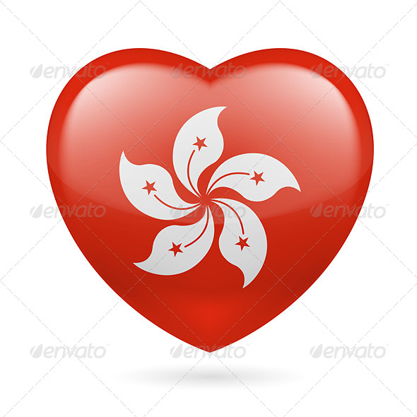 GraphicRiver Heart Icon of Hong Kong 7294103 GraphicRiver Heart Icon of Hong Kong 7294103