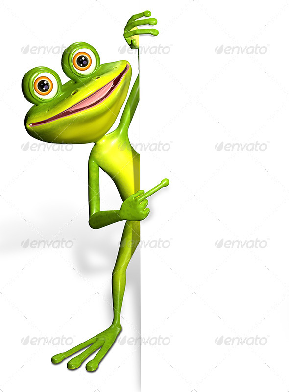 GraphicRiver Frog and white background 7294451 GraphicRiver Frog and white background 7294451