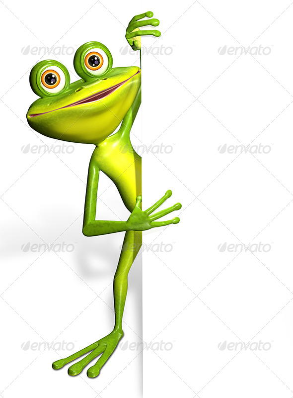 GraphicRiver Frog and white background 7294537 GraphicRiver Frog and white background 7294537