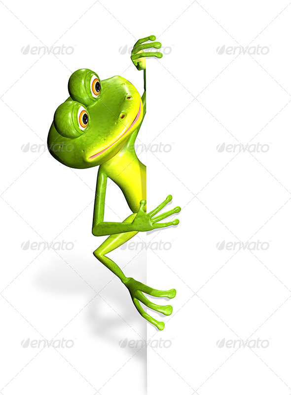 GraphicRiver Frog and white background 7294622 GraphicRiver Frog and white background 7294622
