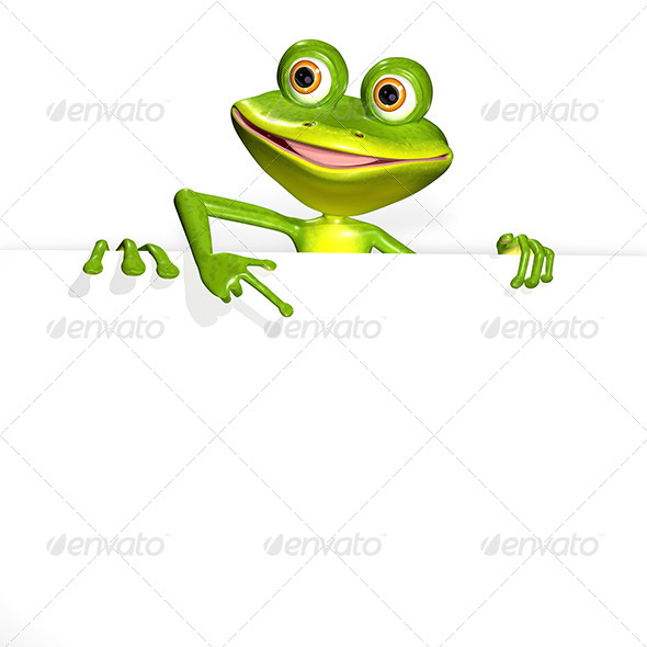 GraphicRiver Frog and white background 7294655 GraphicRiver Frog and white background 7294655