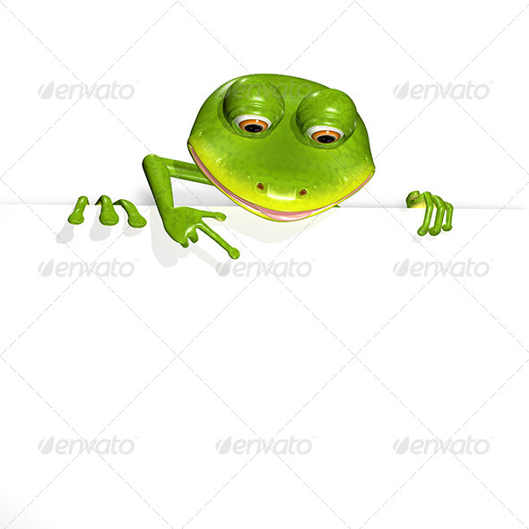 GraphicRiver Frog and white background 7294674 GraphicRiver Frog and white background 7294674