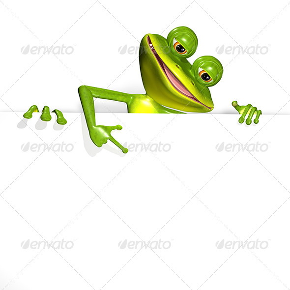 GraphicRiver Frog and white background 7294680 GraphicRiver Frog and white background 7294680