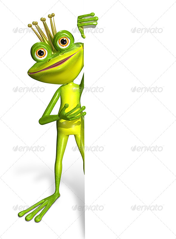 GraphicRiver princess frog and white background 7295018 GraphicRiver princess frog and white background 7295018