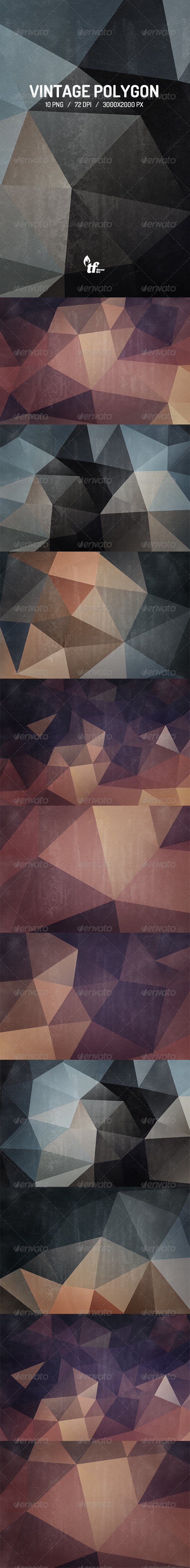 GraphicRiver Vintage Polygon Backgrounds 7295509 GraphicRiver Vintage Polygon Backgrounds 7295509