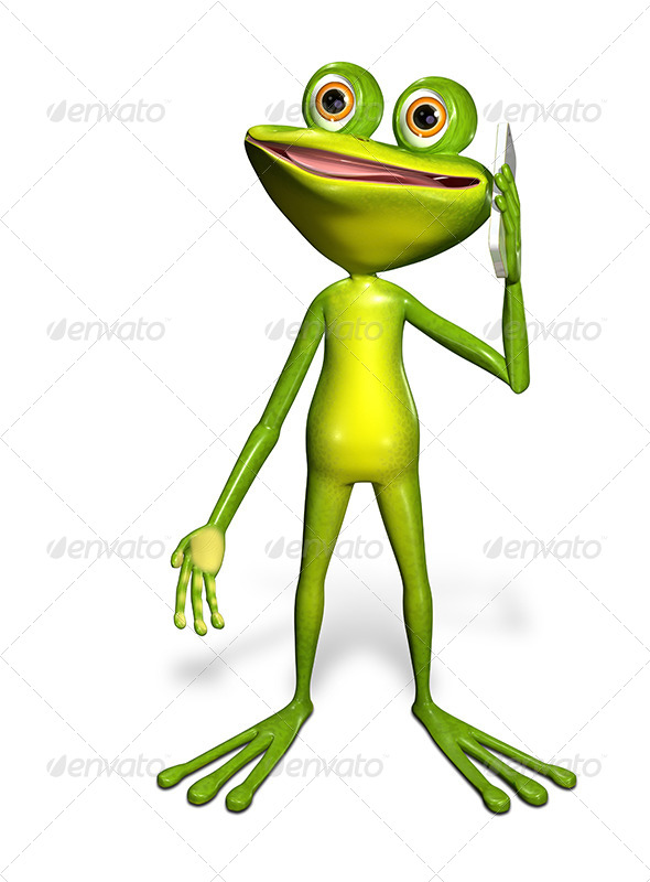 GraphicRiver Frog with a Smartphone 7296113 GraphicRiver Frog with a Smartphone 7296113