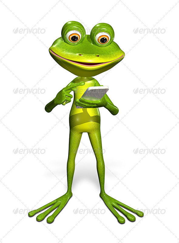 GraphicRiver Frog with a Smartphone 7296132 GraphicRiver Frog with a Smartphone 7296132