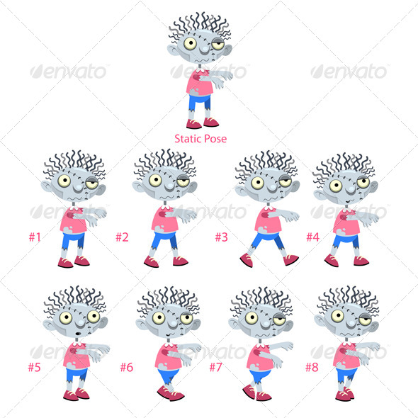 GraphicRiver Animation of Zombie Walking 7296249 GraphicRiver Animation of Zombie Walking 7296249