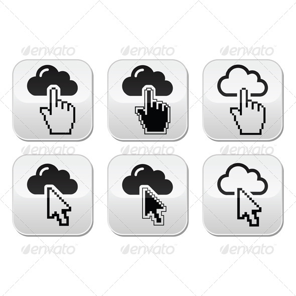 GraphicRiver Cloud with Cursor Hand and Arrow Buttons Set 7298315 GraphicRiver Cloud with Cursor Hand and Arrow Buttons Set 7298315