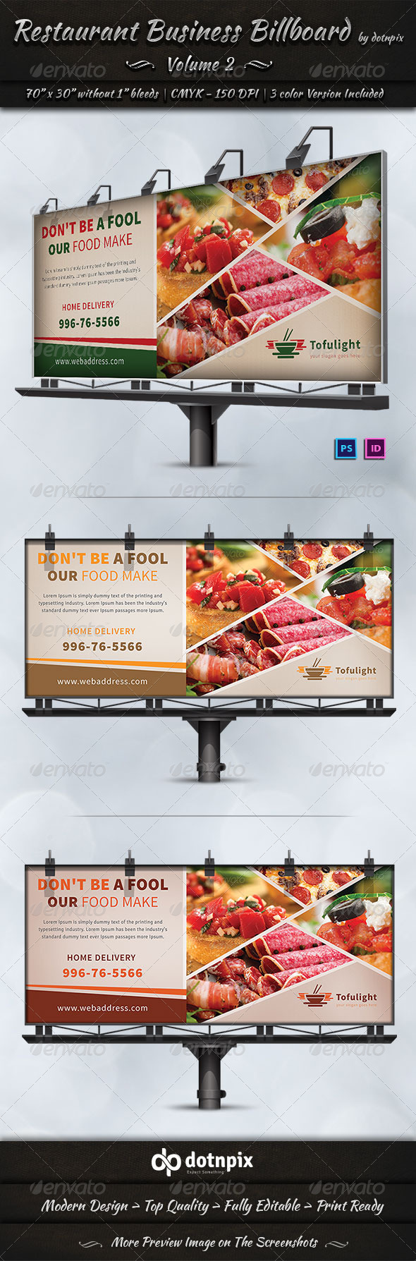GraphicRiver Restaurant Business Billboard Volume 2 7298713 GraphicRiver Restaurant Business Billboard Volume 2 7298713