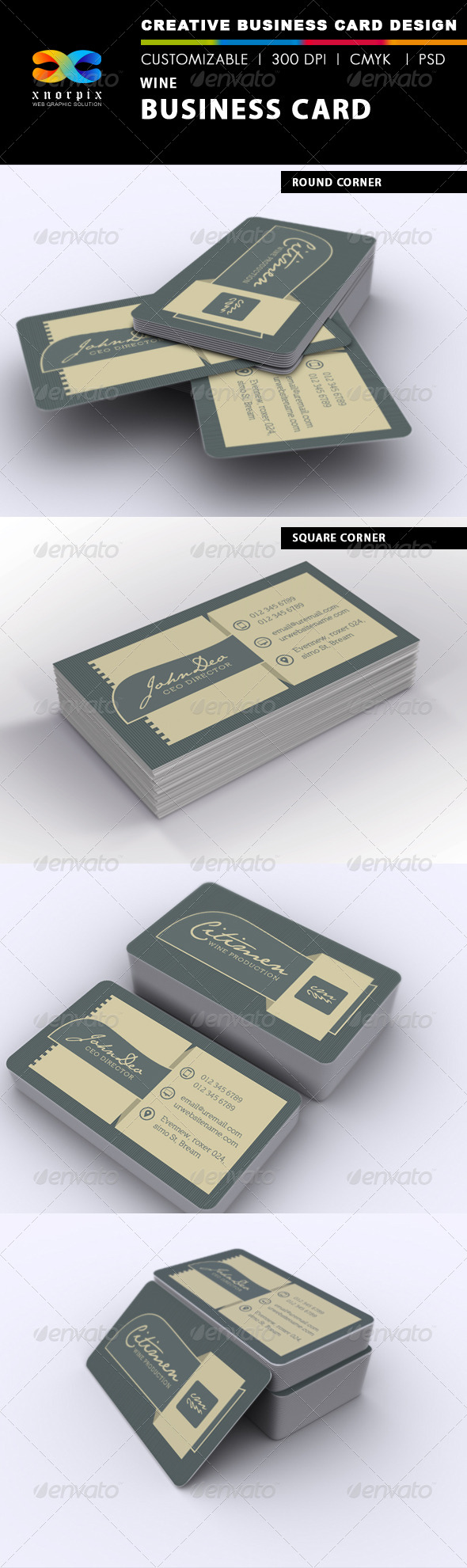 GraphicRiver Wine Business Card 7299531 GraphicRiver Wine Business Card 7299531
