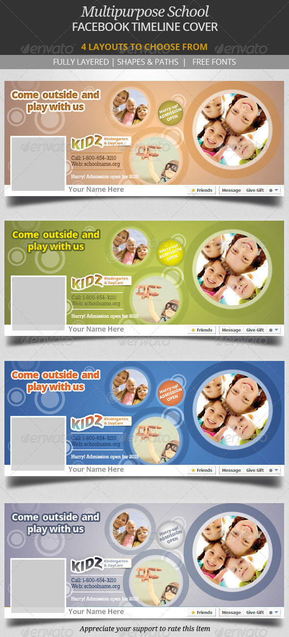 Multipurpose School Facebook Timeline Cover (Facebook Timeline Covers)