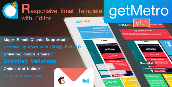 getMetro - Responsive Email Template with Editor
