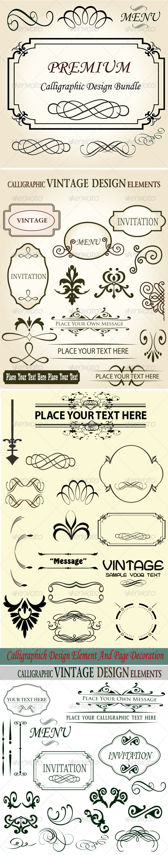 GraphicRiver Premium Quality Calligraphic Design Bundle Set 7301319 GraphicRiver Premium Quality Calligraphic Design Bundle Set 7301319