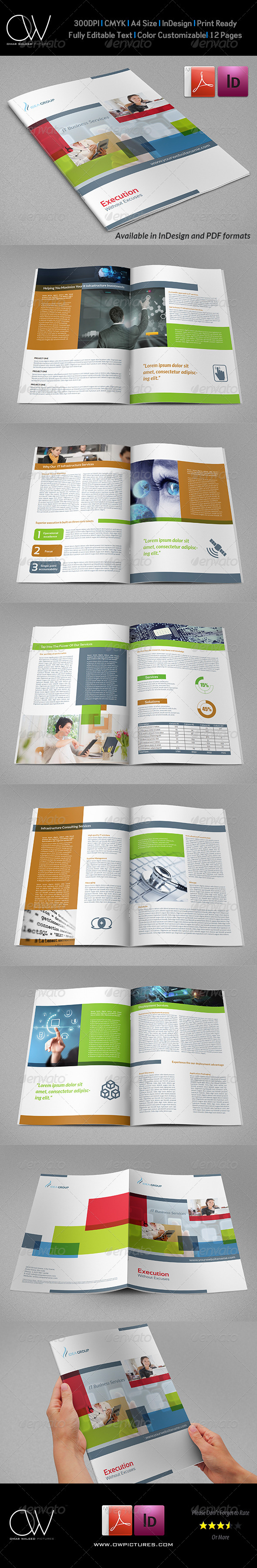 GraphicRiver IT Company Brochure Design Template 12 Pages 7301471 GraphicRiver IT Company Brochure Design Template 12 Pages 7301471