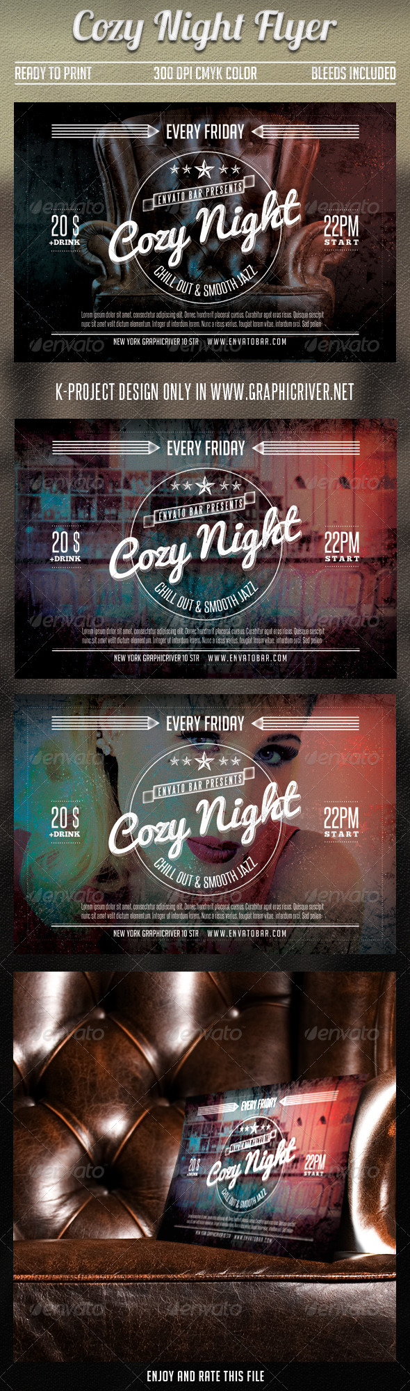 GraphicRiver Cozy Night Flyer 7302450 GraphicRiver Cozy Night Flyer 7302450