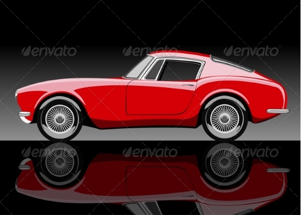 GraphicRiver Red Car 7303087 GraphicRiver Red Car 7303087