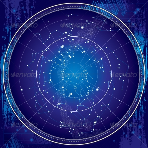 GraphicRiver Celestial Map of The Night Sky 7303225 GraphicRiver Celestial Map of The Night Sky 7303225