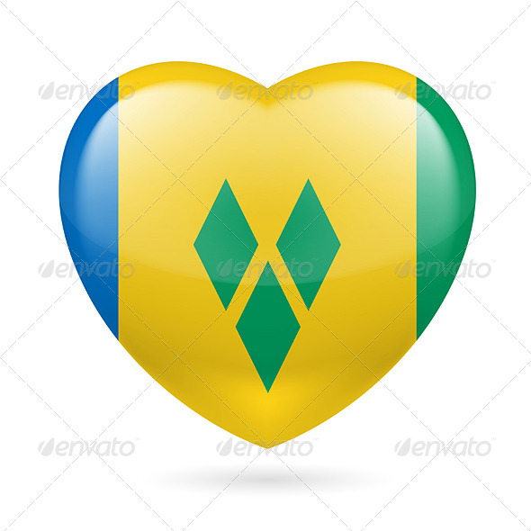 Heart icon of Saint Vincent and the Grenadines (Miscellaneous)