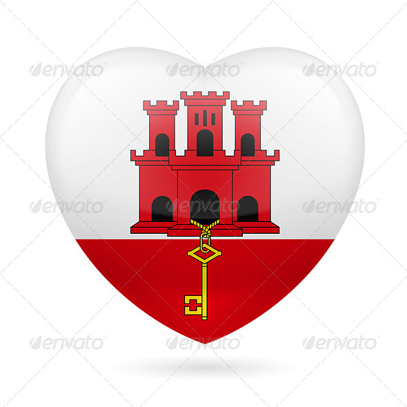 Heart icon of Gibraltar (Miscellaneous)