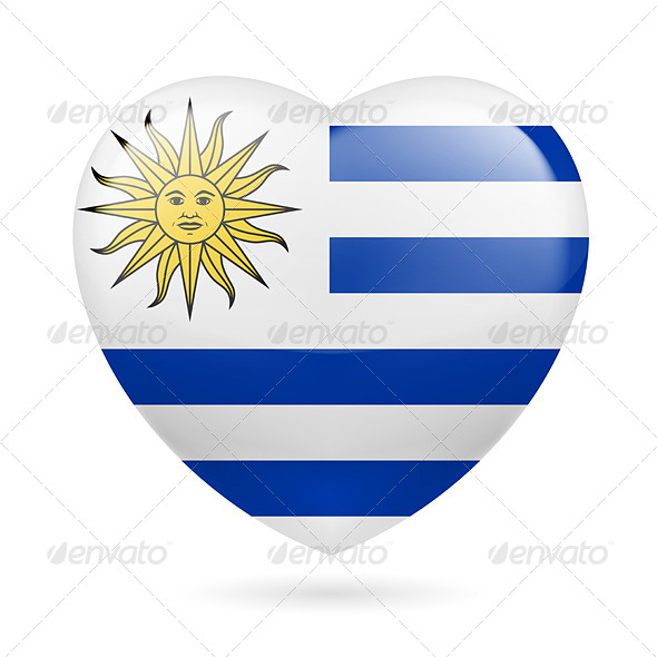 Heart icon of Uruguay (Miscellaneous)