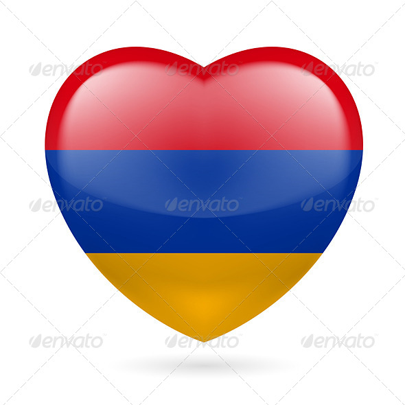 GraphicRiver Heart Icon of Armenia 7305369 GraphicRiver Heart Icon of Armenia 7305369