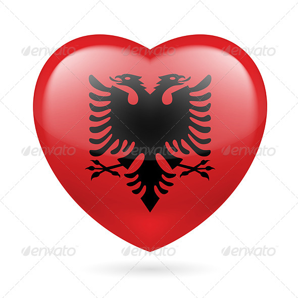 GraphicRiver Heart Icon of Albania 7305721 GraphicRiver Heart Icon of Albania 7305721